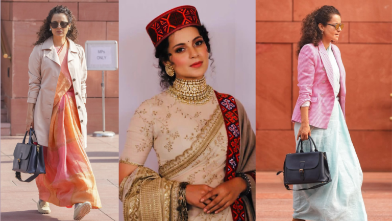 5 times Kangana Ranaut proved her winter saree prowess